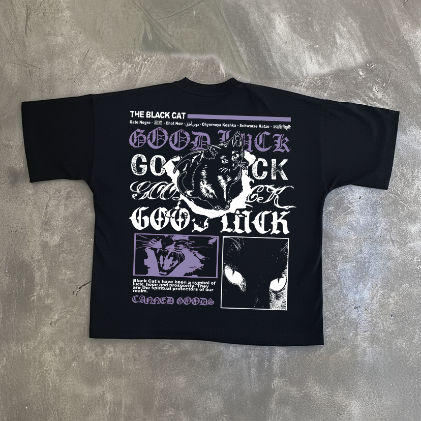 Black Cat Good Luck Tee
