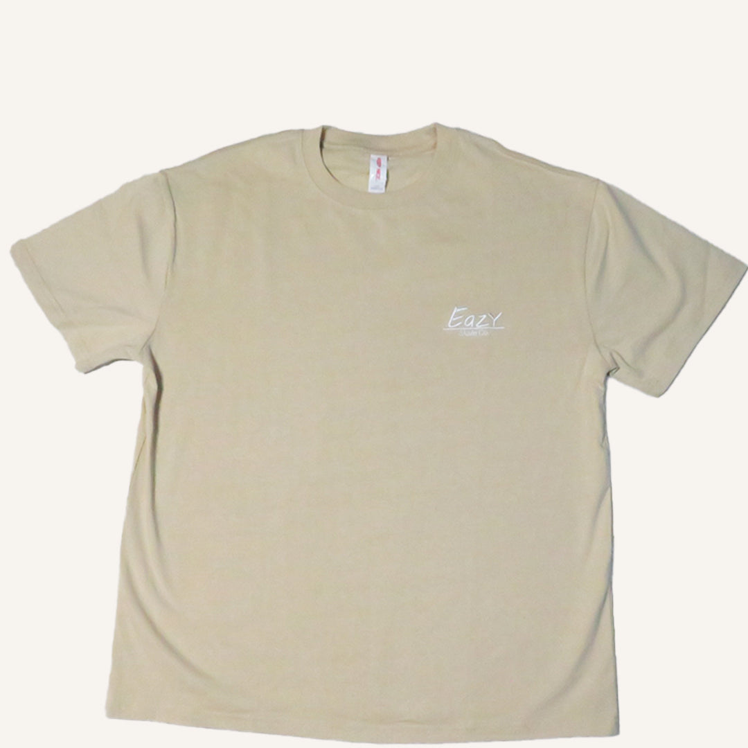 Sand Embroidered Tee