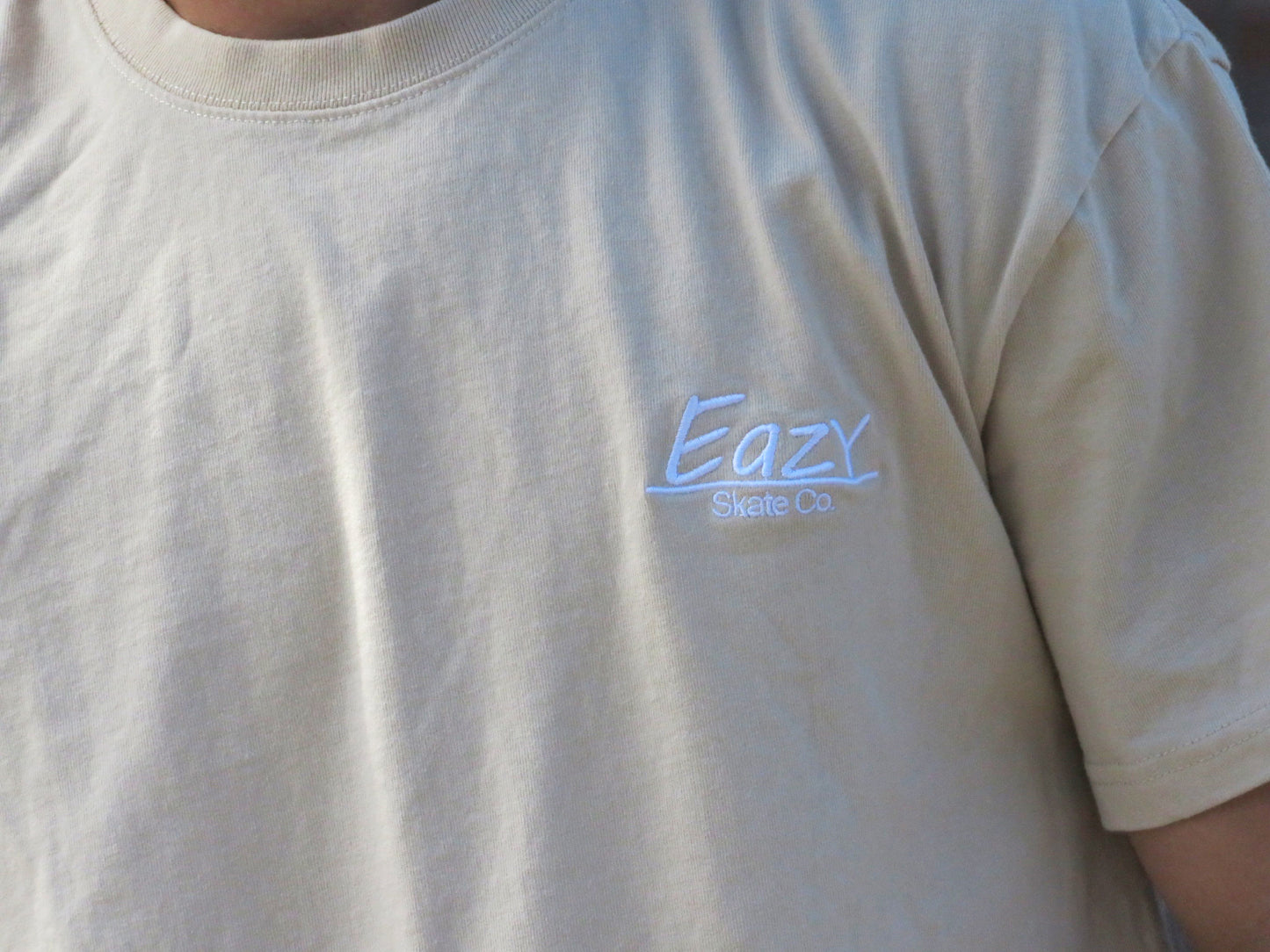 Sand Embroidered Tee