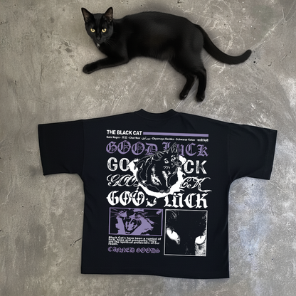 Black Cat Good Luck Tee