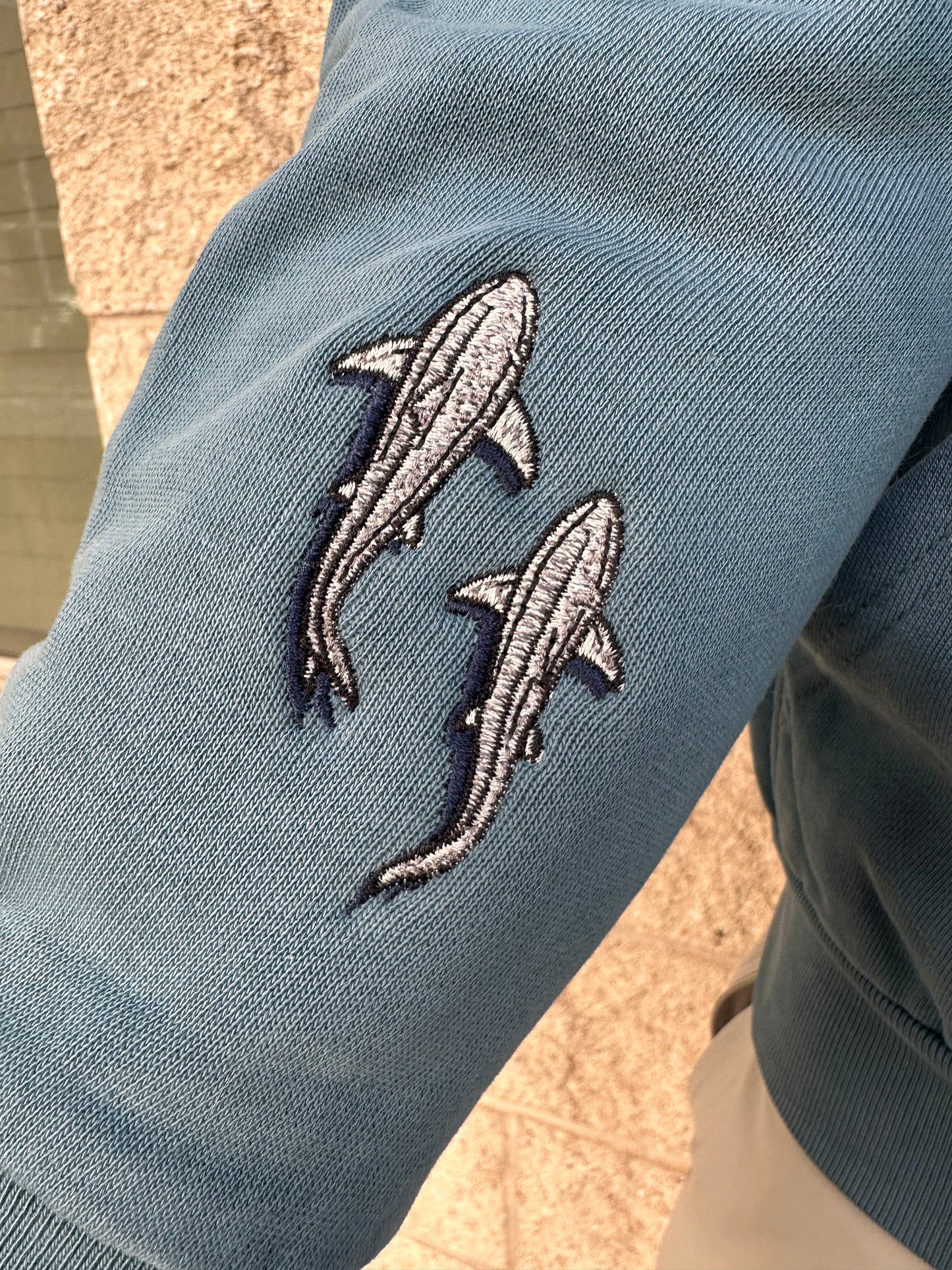 Embroidered Shark Hoodie!