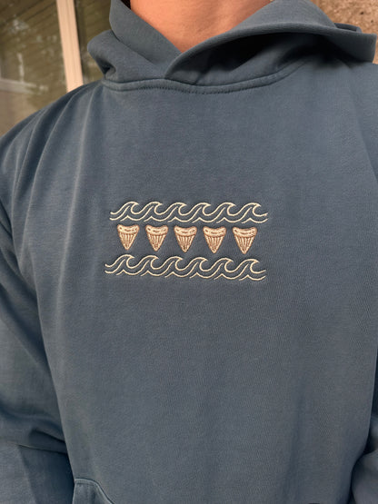 Embroidered Shark Hoodie!