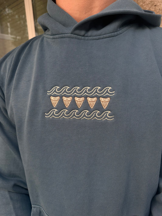Embroidered Shark Hoodie!