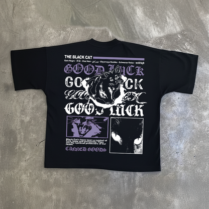 Black Cat Good Luck Tee