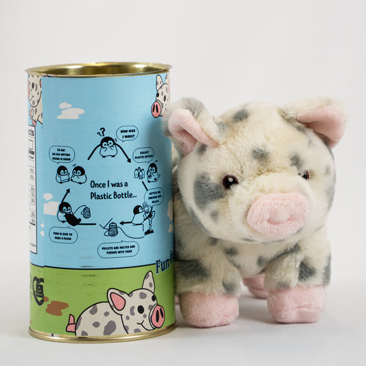 SUSTAINABLE PIGGY PLUSHIE N A CAN