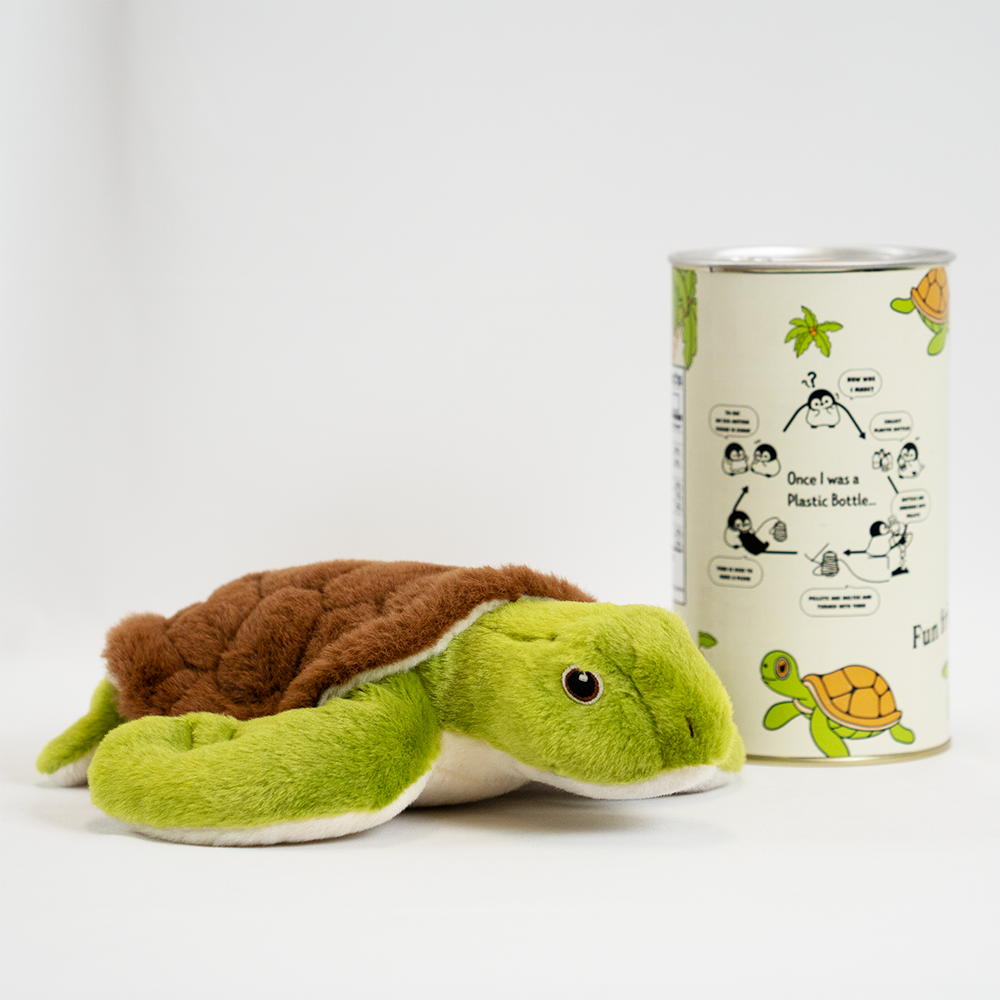 SUSTAINABLE SEA TURTLE  PLUSHIE IN A CAN